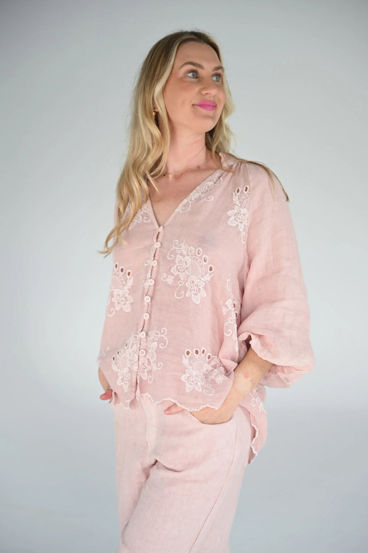 Cleo Embroidered Top