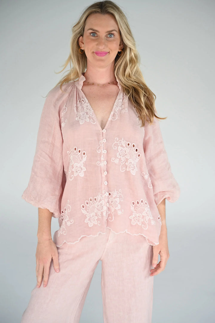 Cleo Embroidered Top