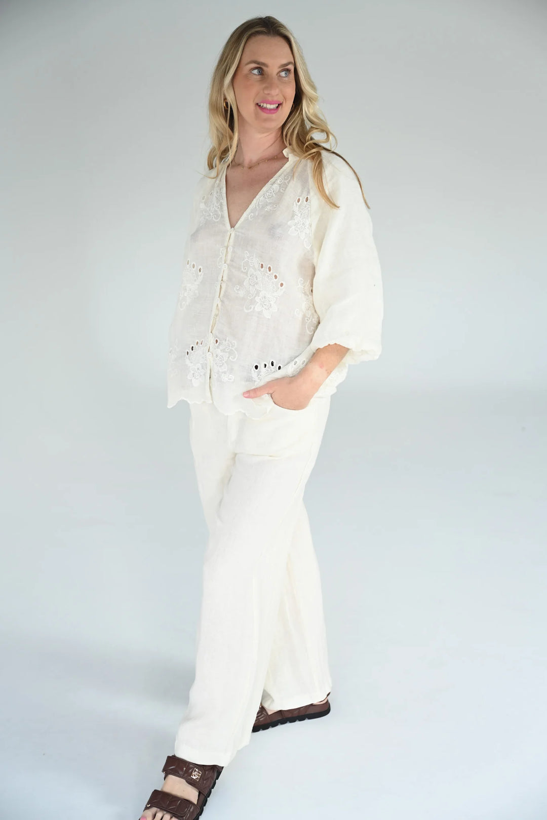 Cleo Embroidered Top