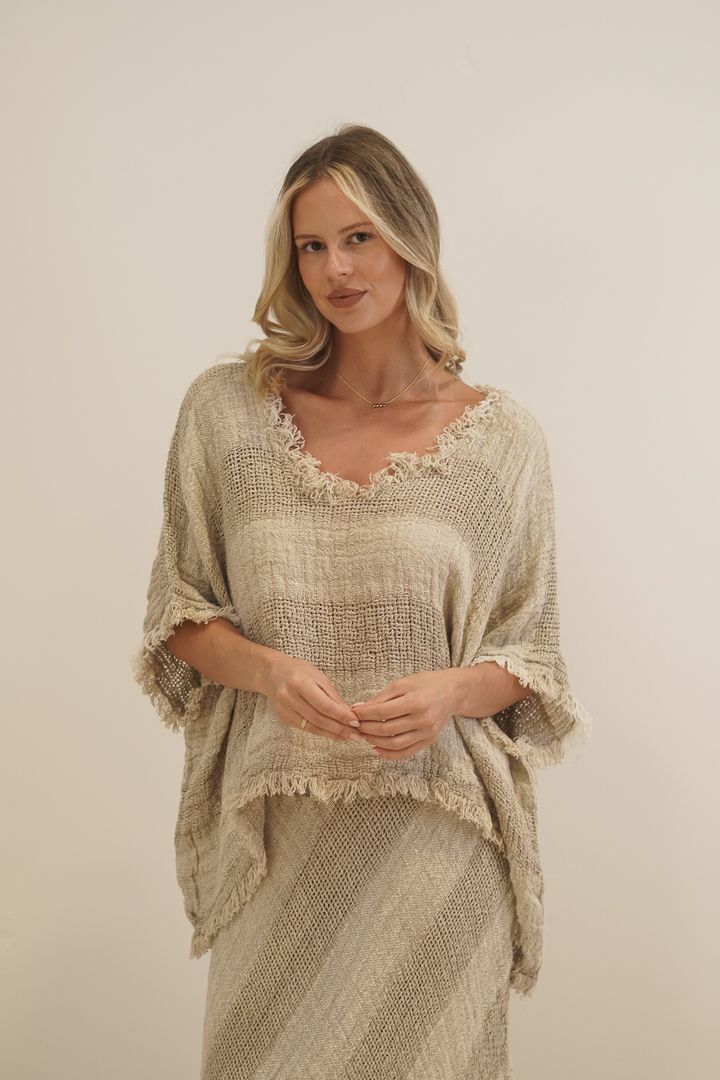 Sarita Weave Top Stripe