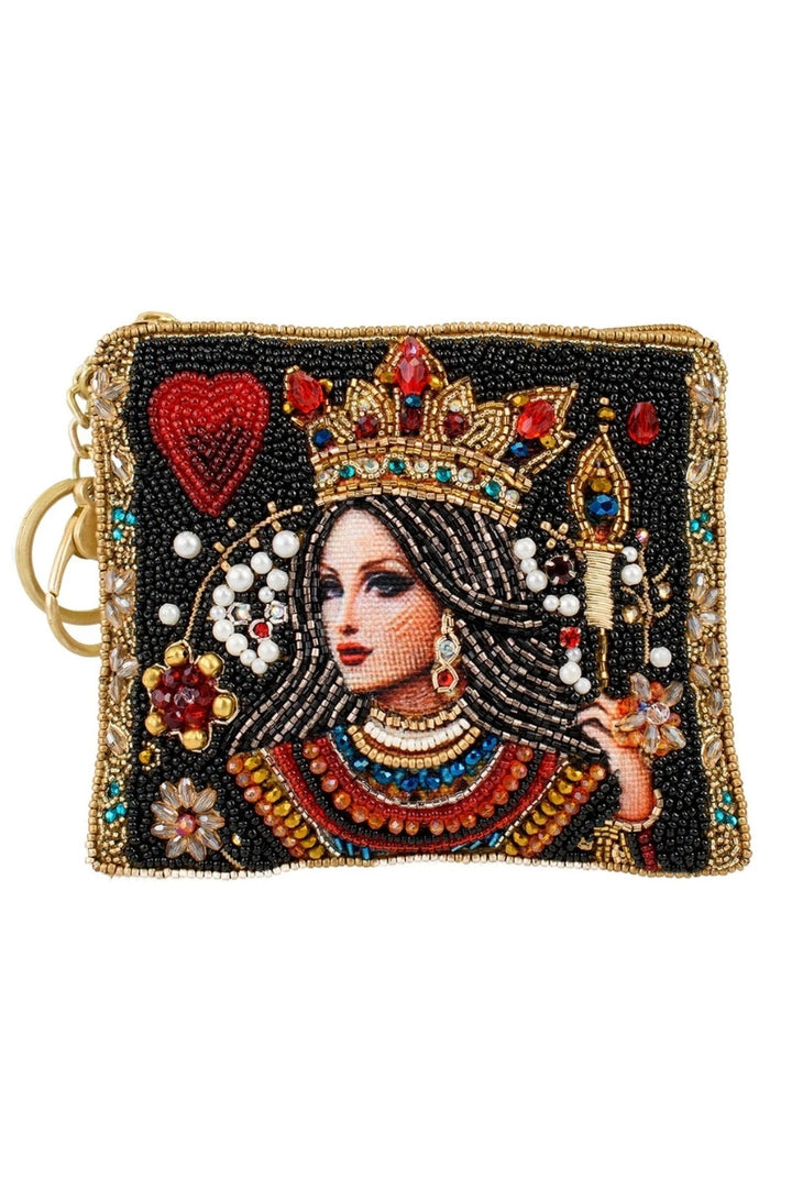 Queen Beaded Coin Purse