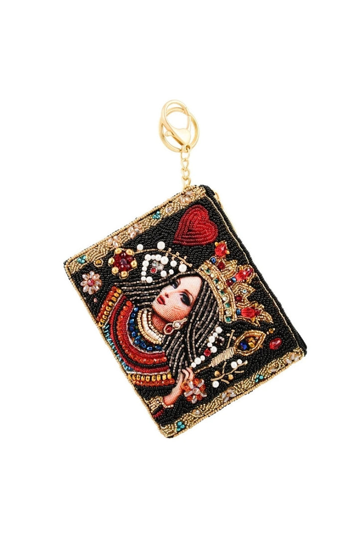 Queen Beaded Coin Purse