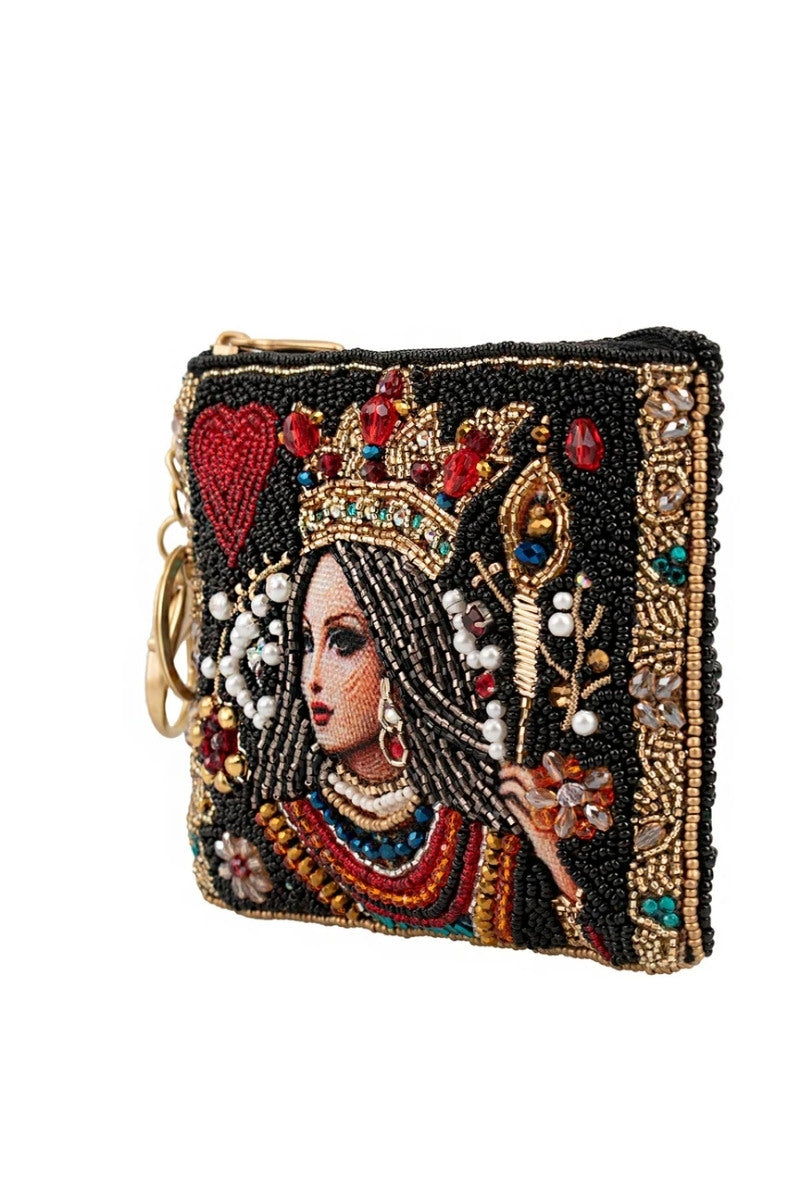 Queen Beaded Coin Purse