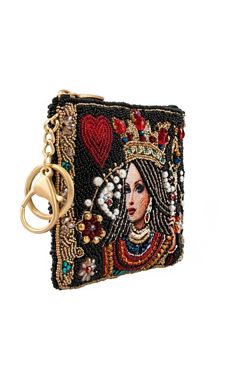 Queen Beaded Coin Purse