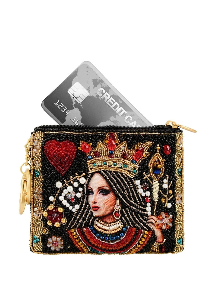 Queen Beaded Coin Purse