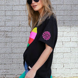 Rainbow Heart Tee - Black