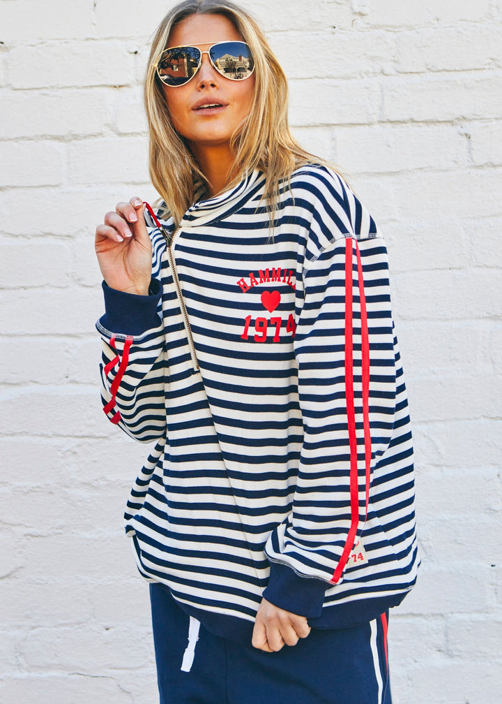 Retro Zip Sweat Stripe