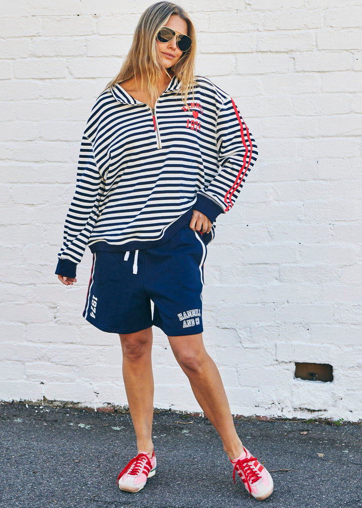 Retro Zip Sweat Stripe