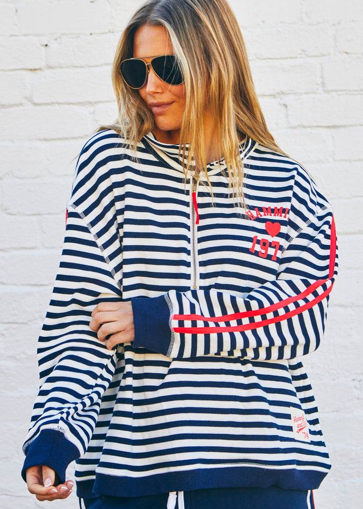 Retro Zip Sweat Stripe