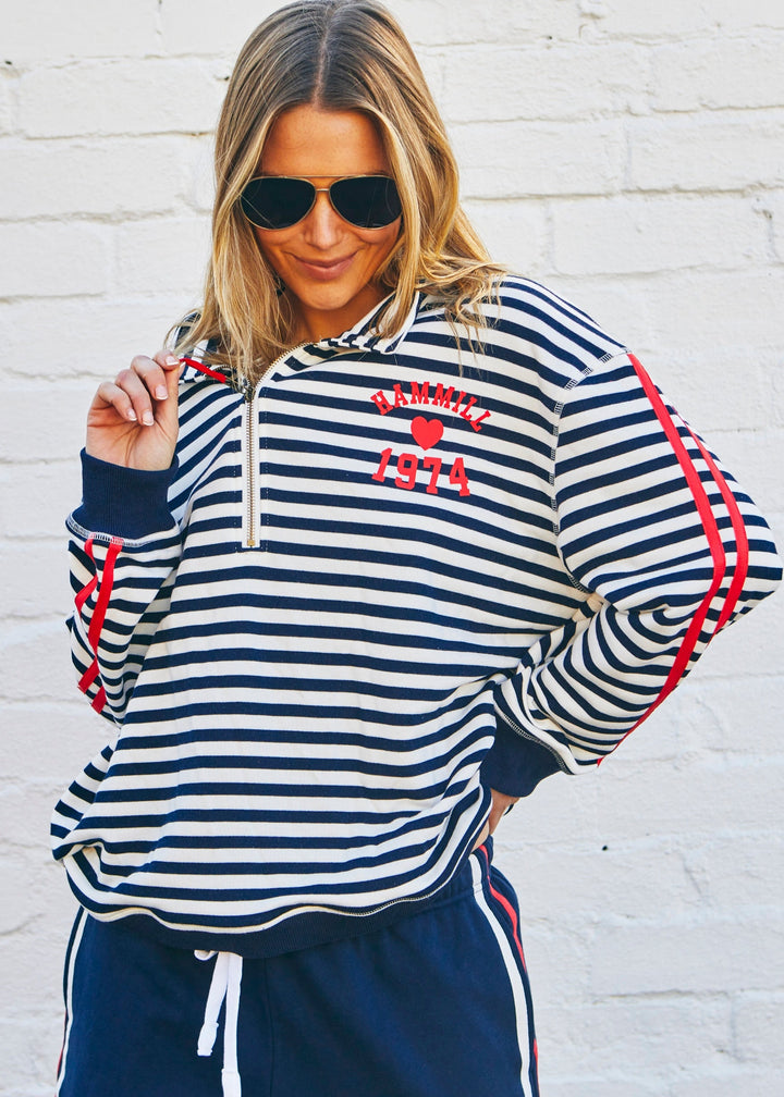 Retro Zip Sweat Stripe