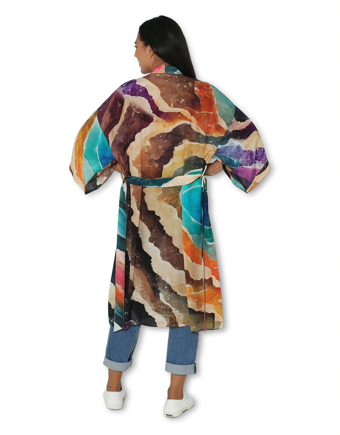 Long Kimono Rainbow Planet