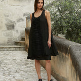 Lidia Dress Linen & Lace