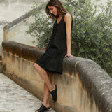 Lidia Dress Linen & Lace