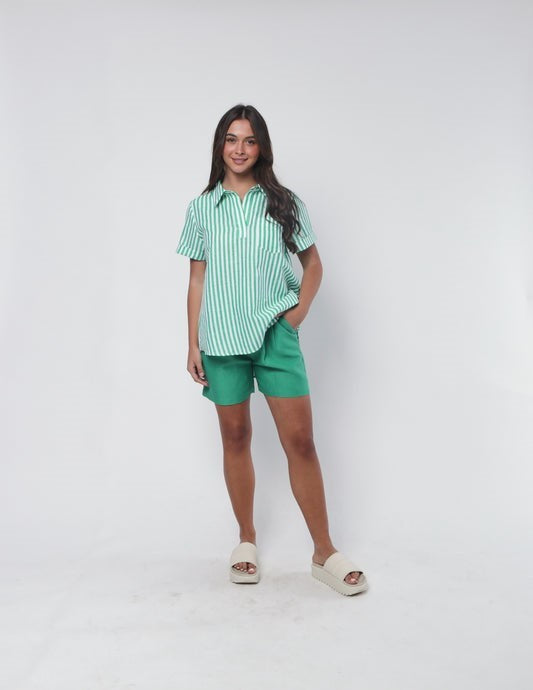Adele Shorts Emerald