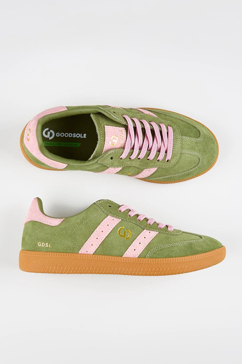 Goodsole 2001 Parallel Sage Pink Suede