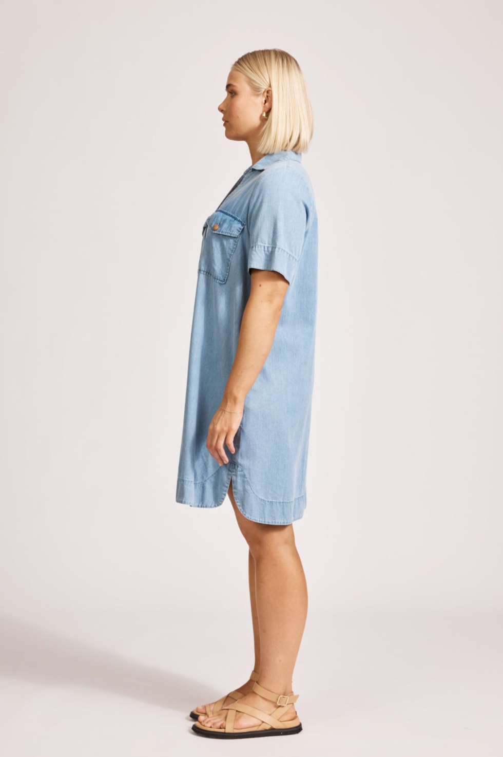Melania Denim Shirt Dress