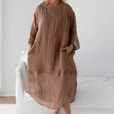 Luxe Malle Linen Dress