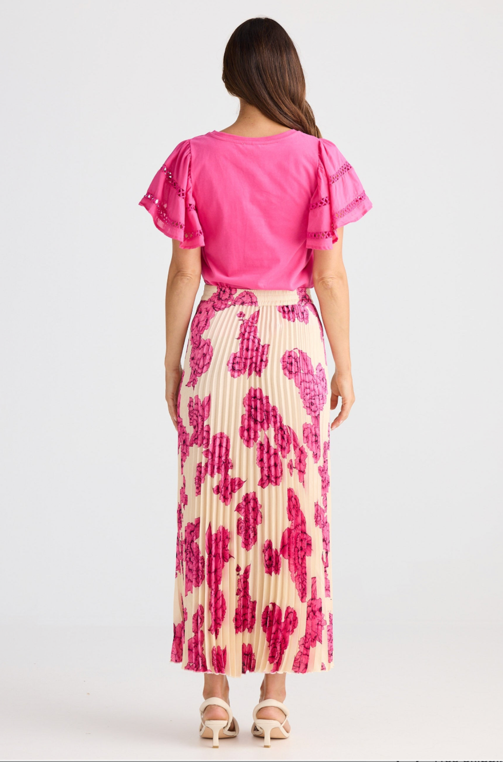 Alias Pleated Skirt Fuchsia Bloom
