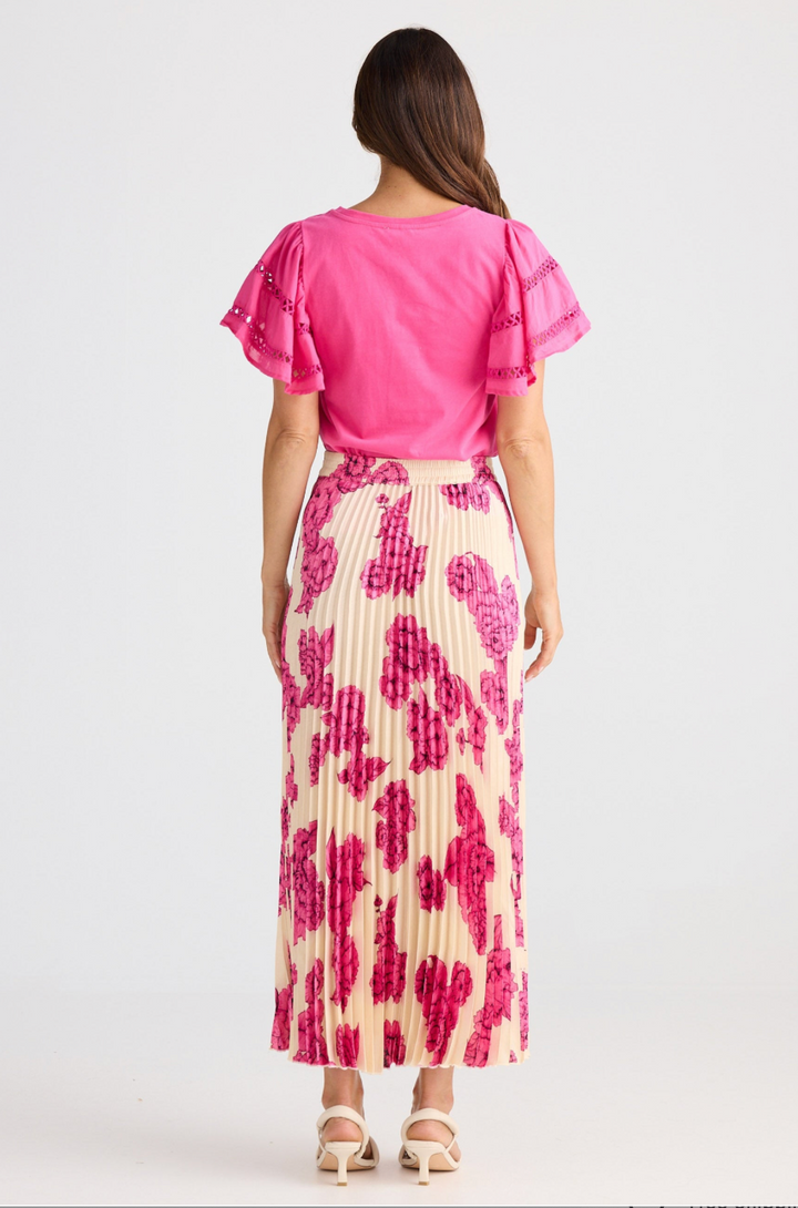 Alias Pleated Skirt Fuchsia Bloom