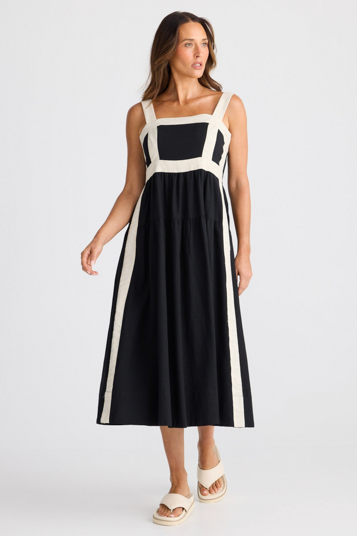 Jolie Dress Black W Natural