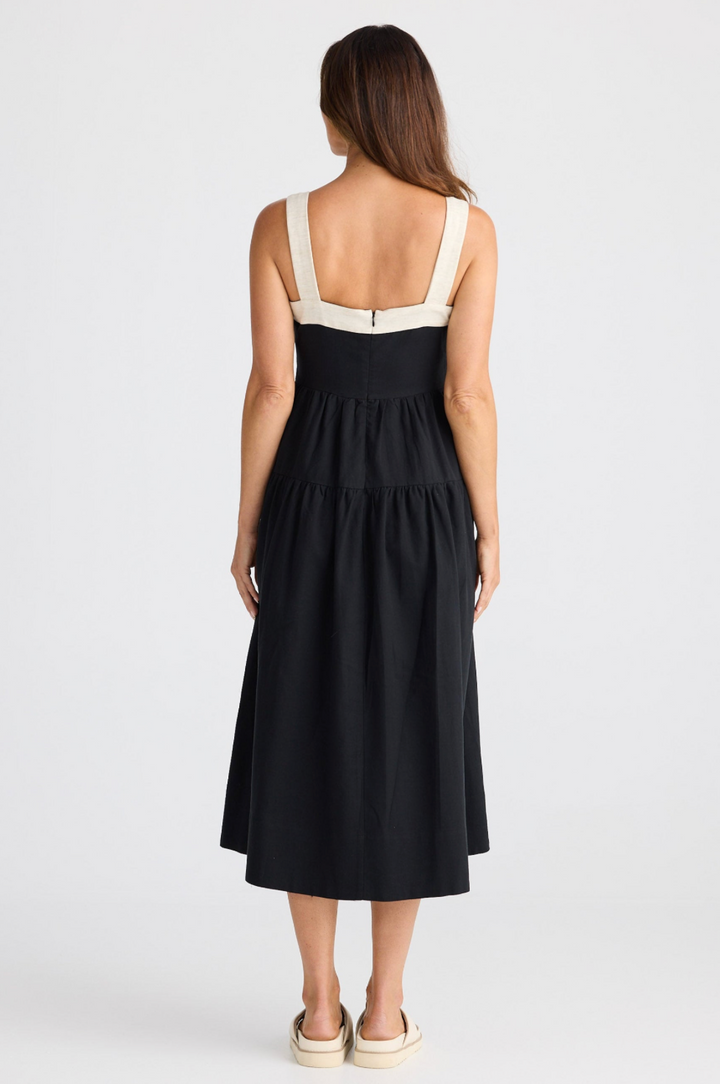 Jolie Dress Black W Natural