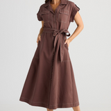 Portia Dress CHOCOLATE