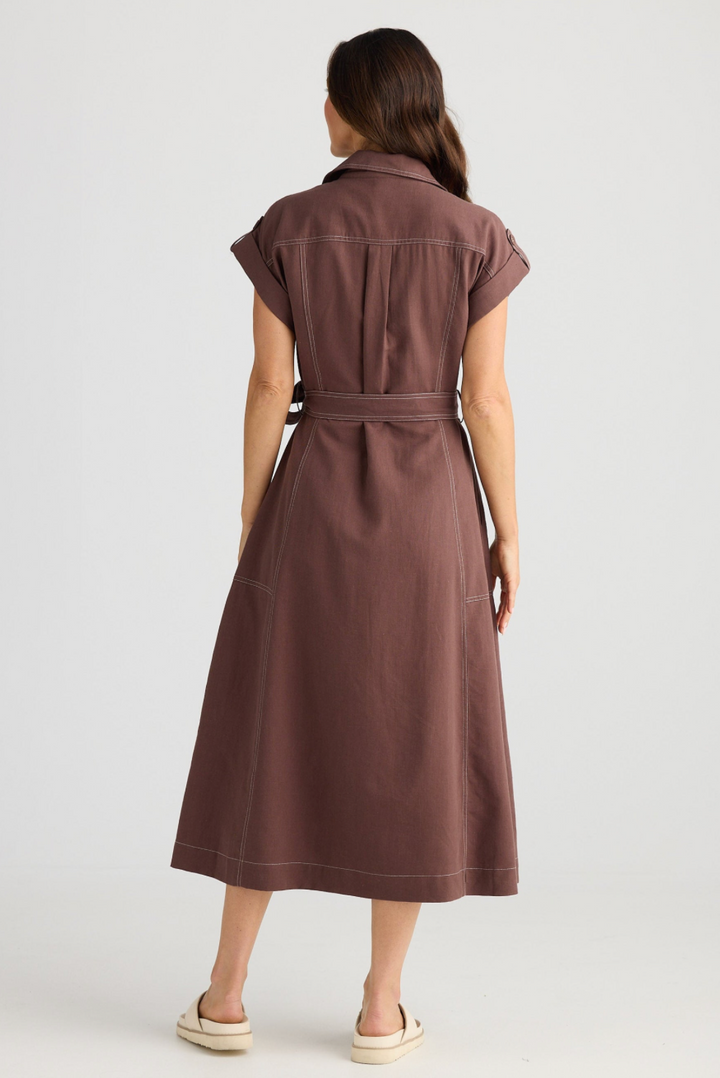 Portia Dress CHOCOLATE