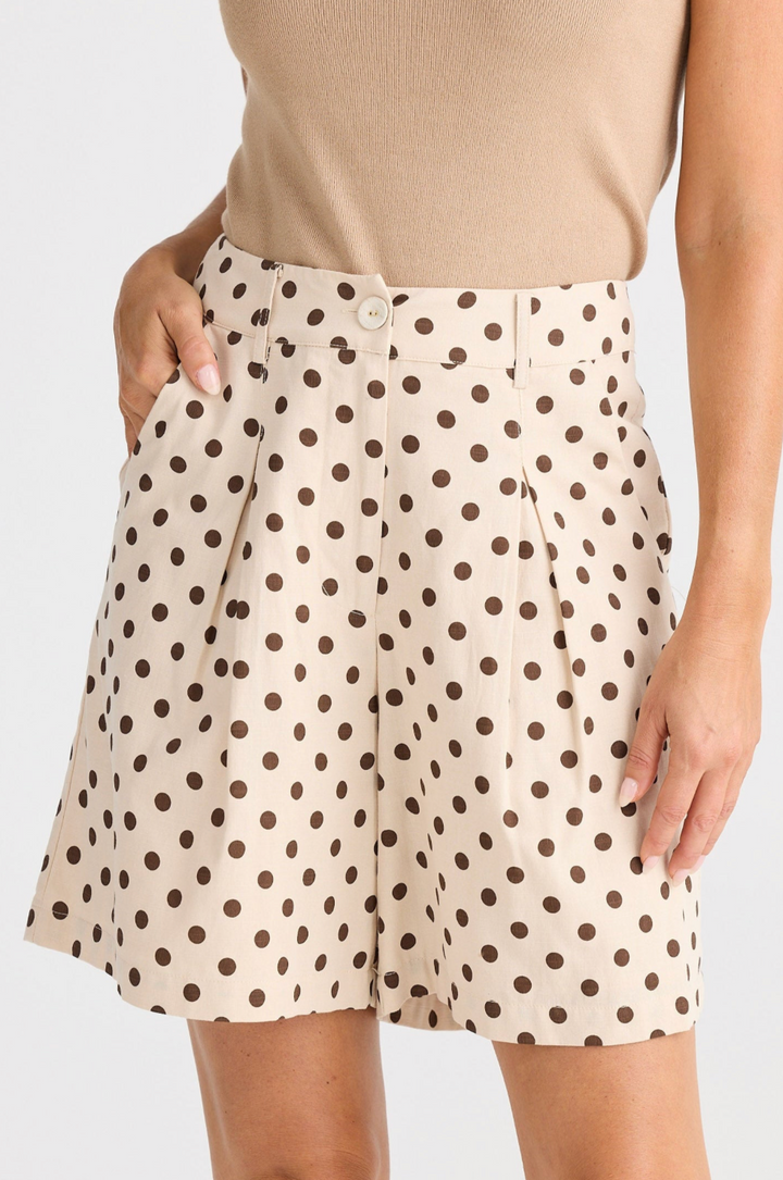 Eden Short Choc Polka Dot