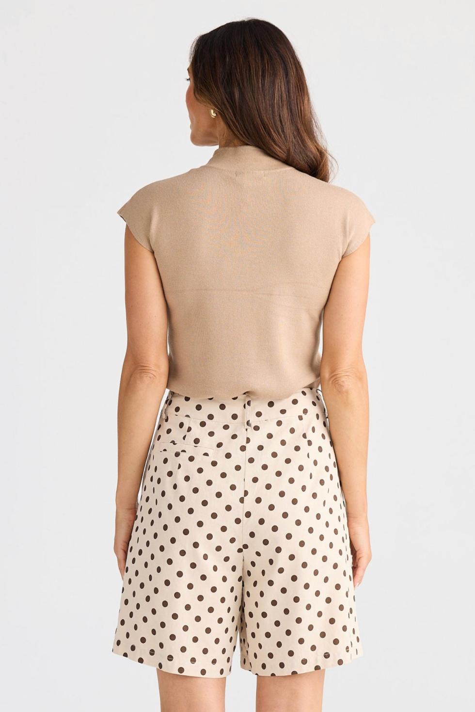 Eden Short Choc Polka Dot