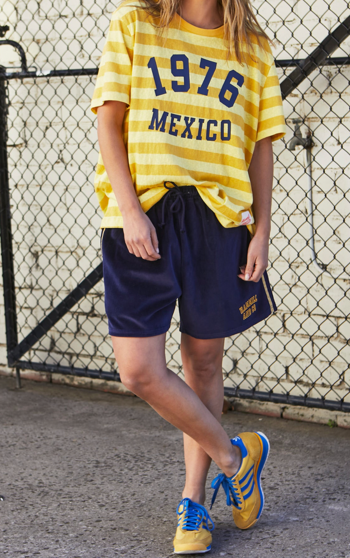 Urban Velour Shorts Navy