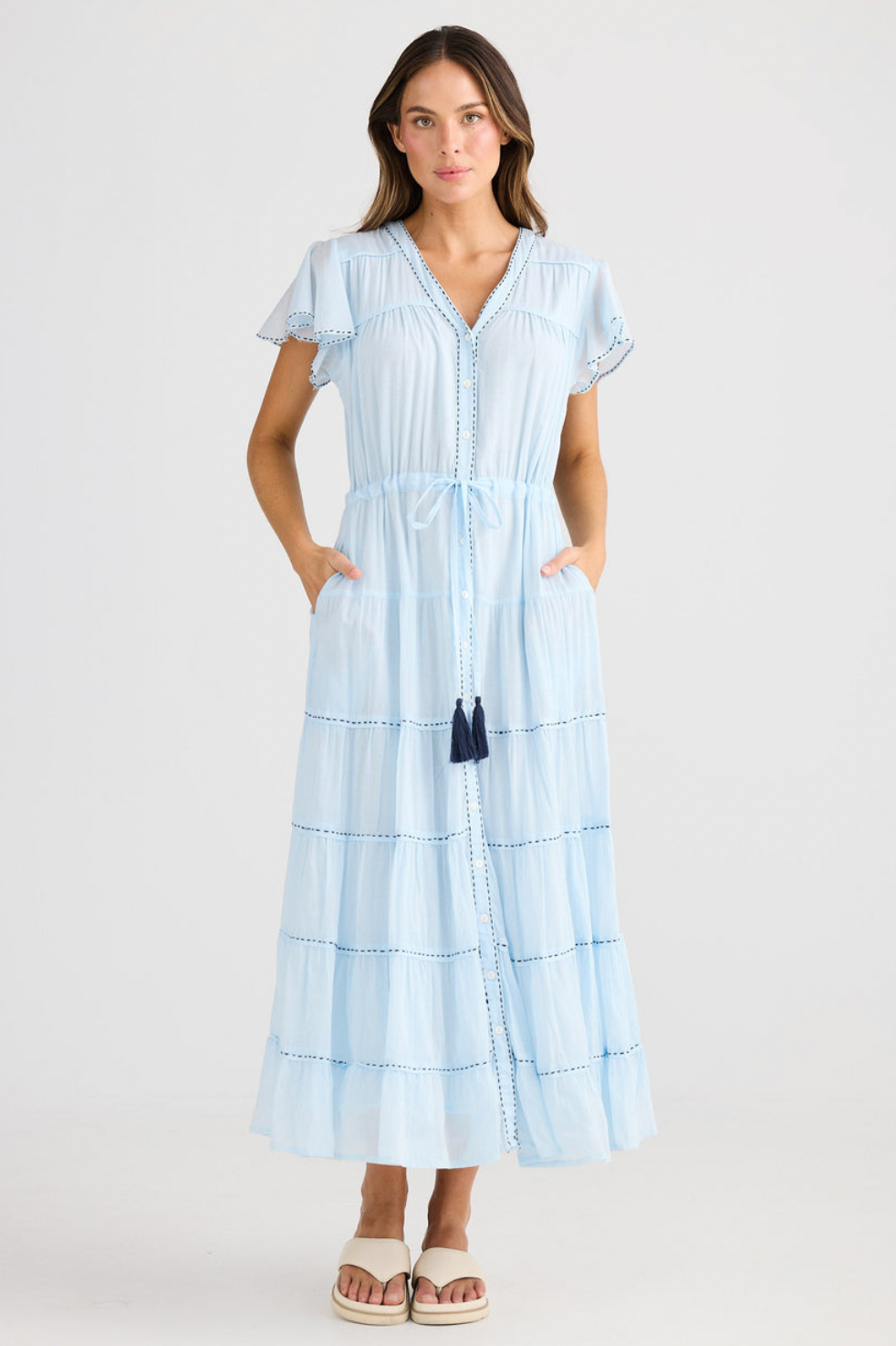 Delilah Dress Ice Blue