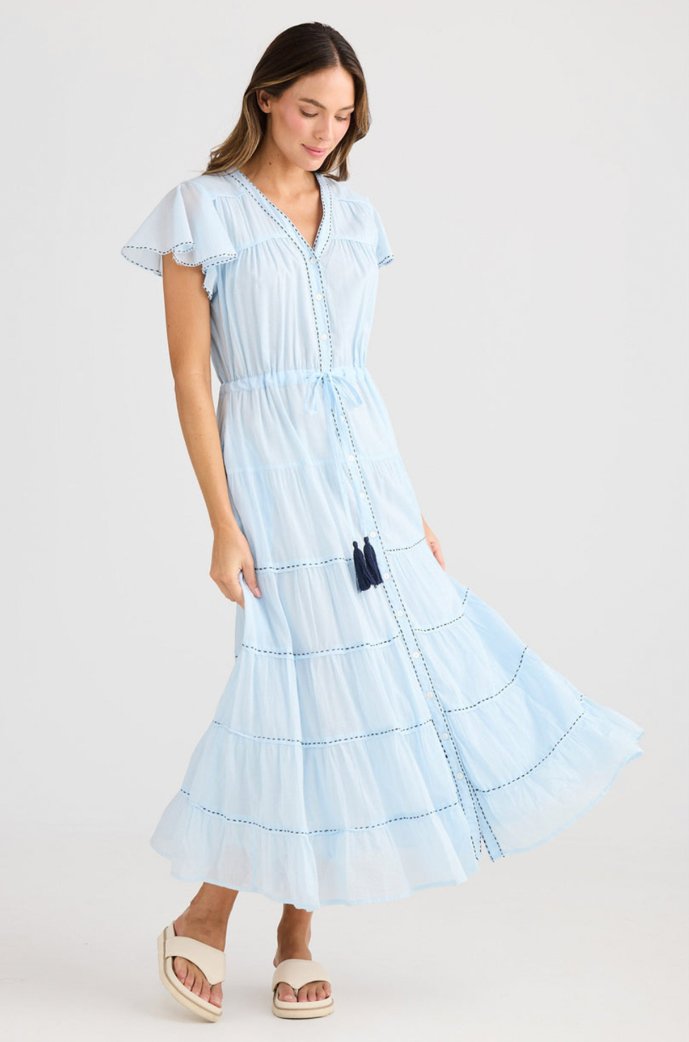 Delilah Dress Ice Blue