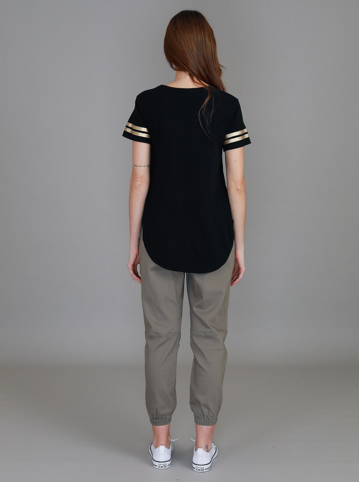 Ava Leopard Star SS Tee