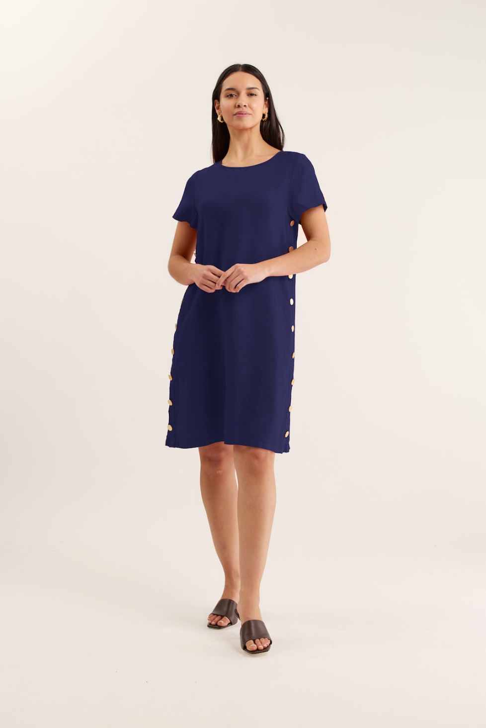 Louie Classic Linen Dress