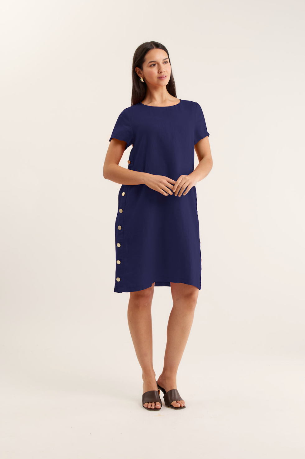 Louie Classic Linen Dress