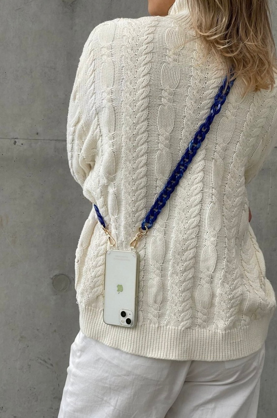 Phone Chain Resin Lapis