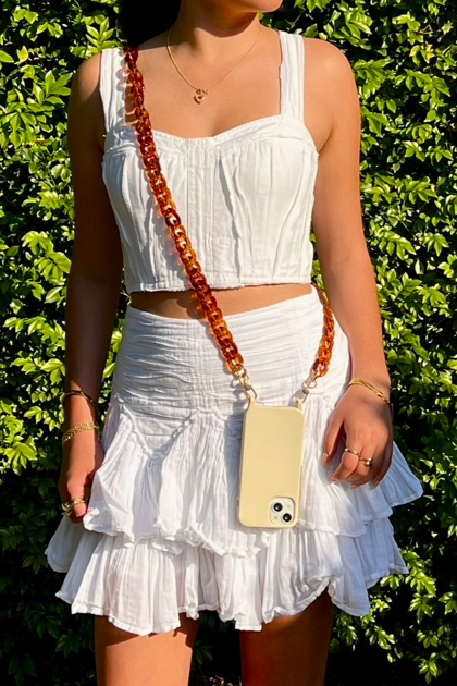 Phone Chain Resin Amber