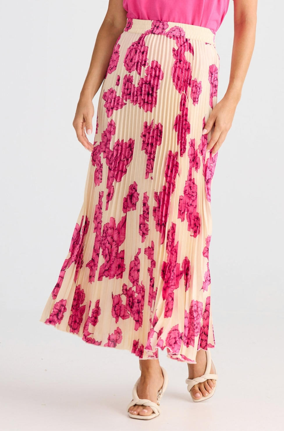 Alias Pleated Skirt Fuchsia Bloom