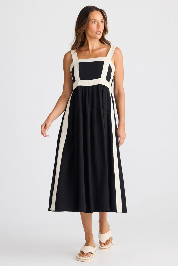 Jolie Dress Black W Natural