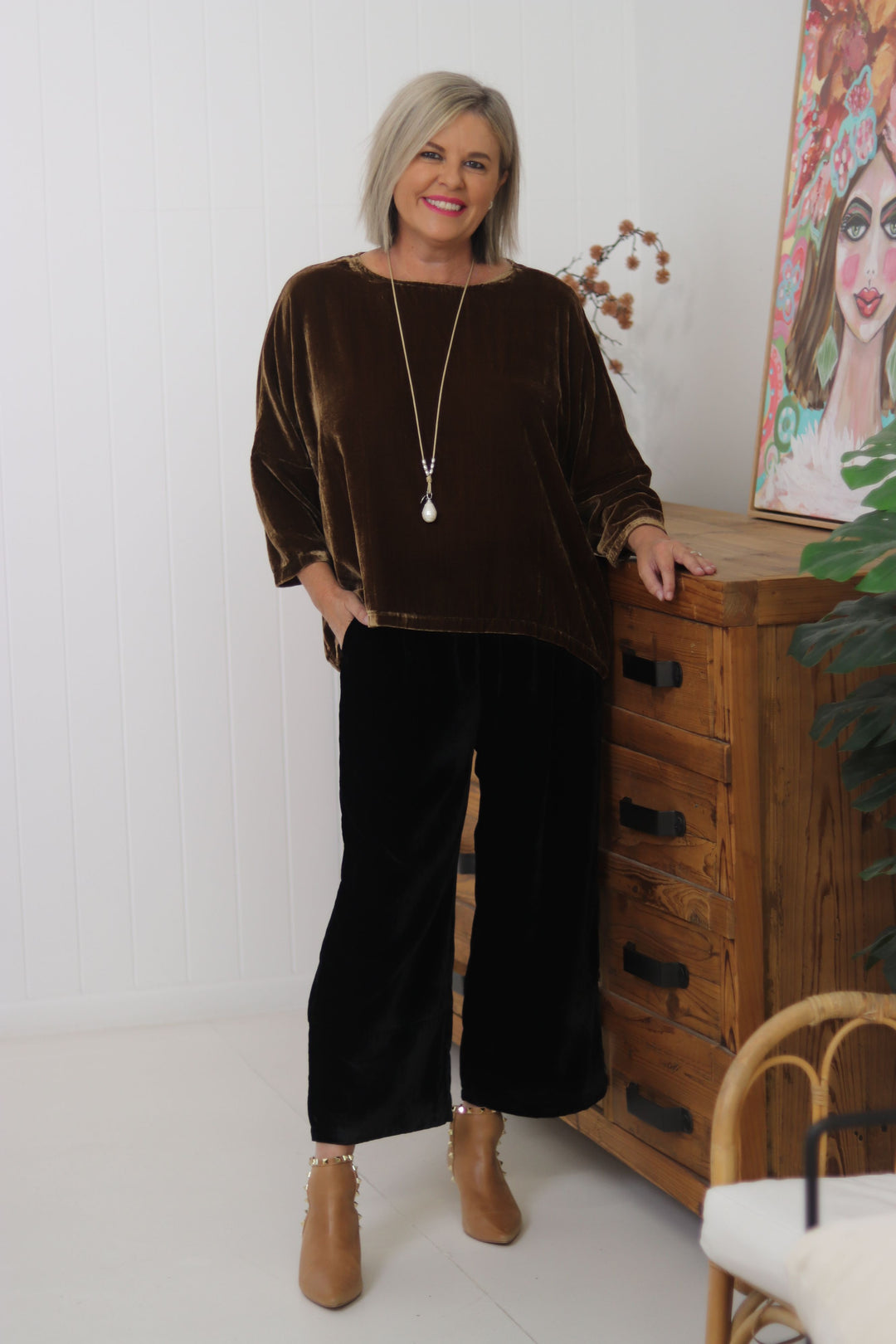 Vallerie Hinley Top Velvet