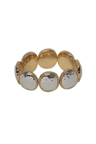 Two Tone Hammer Bracelet