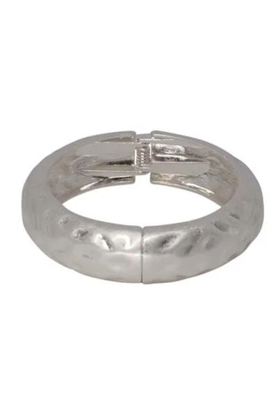 Hinged Hammered Bangle