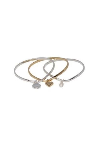 Trio Charm Bangle