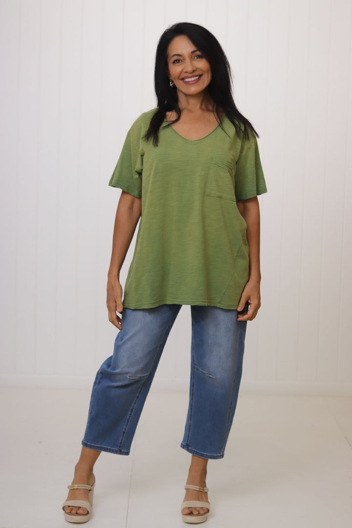 Moon Dance V Neck Tee