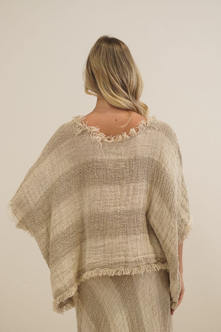 Sarita Weave Top Stripe