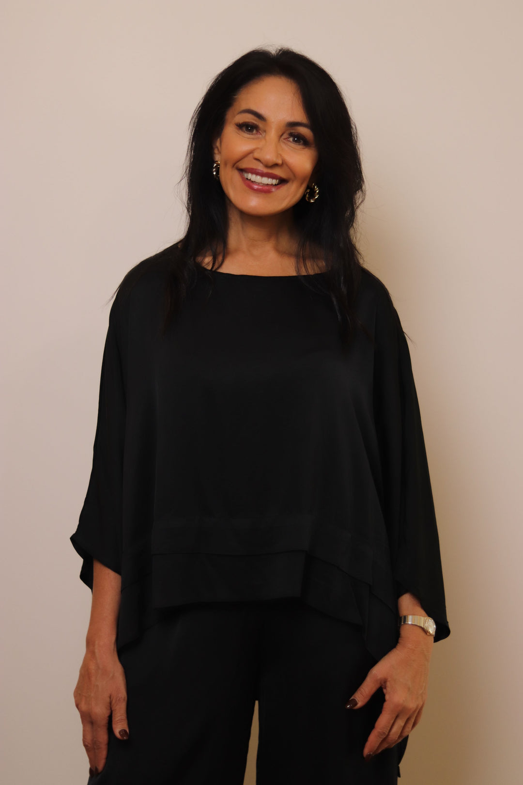 Riley Satin Blend Top