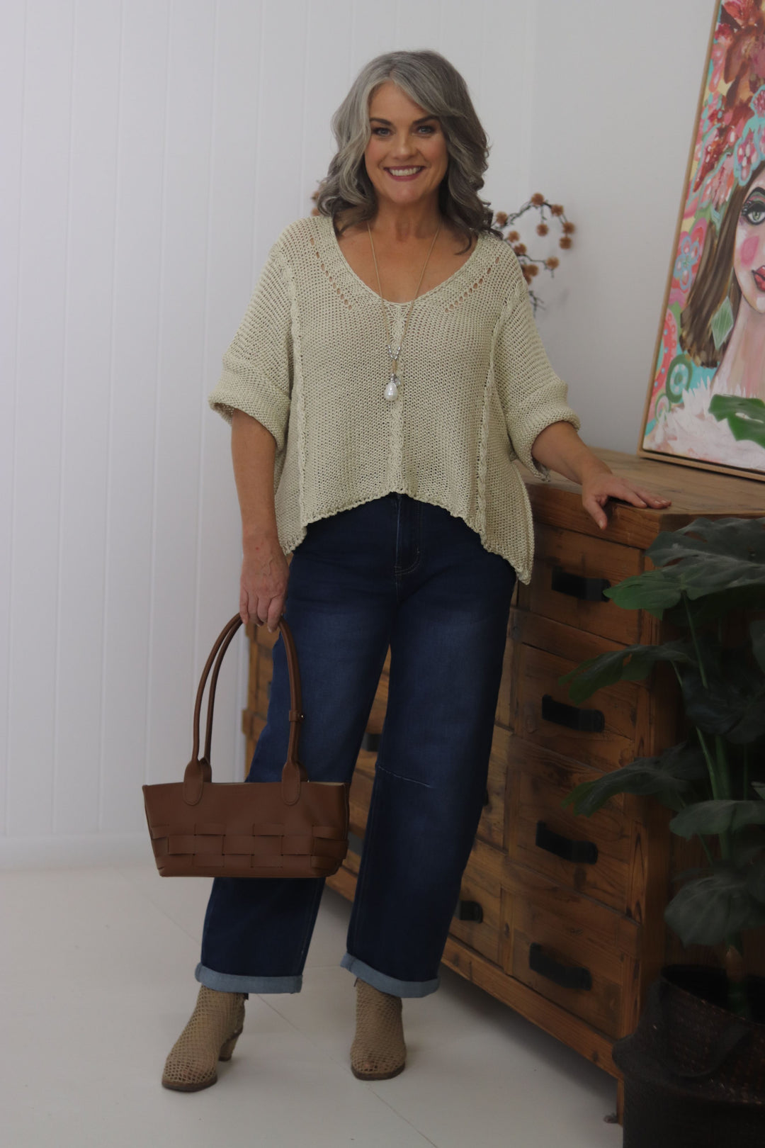 Viv Cable Knit Top