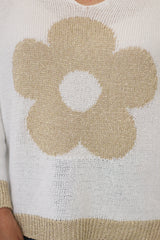 Flower Power Knit Top