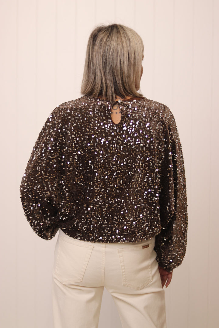 Glam Sequin Top