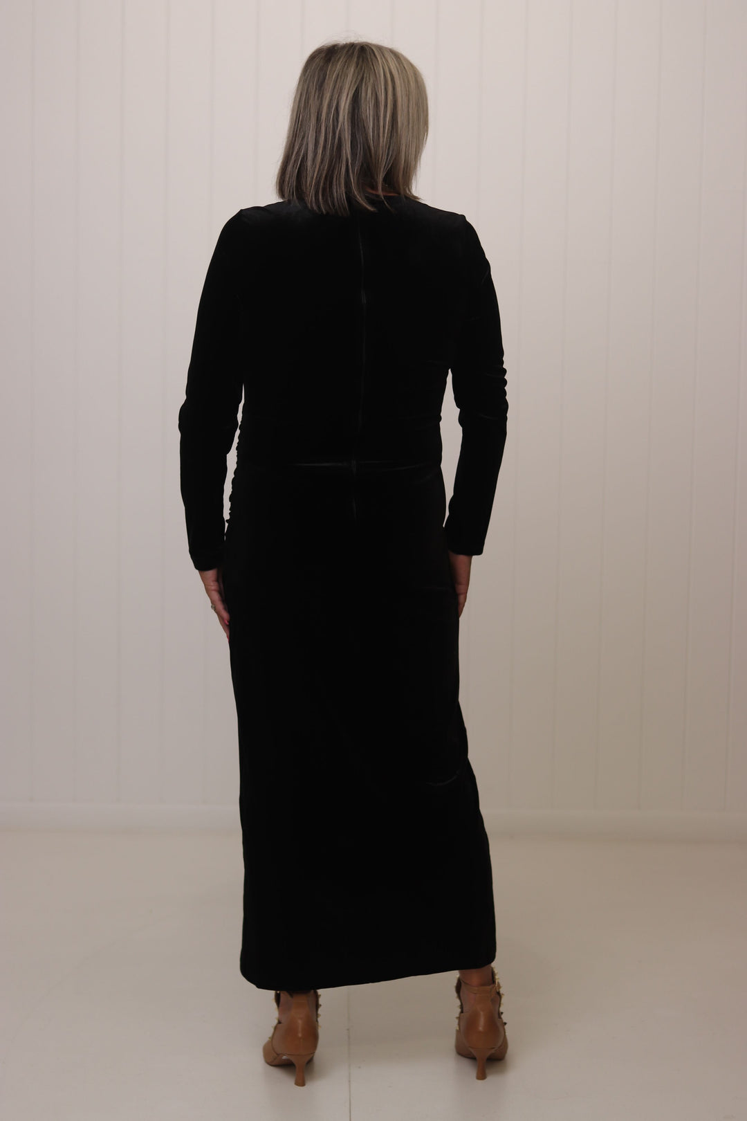 Romantic Edge Velvet Dress